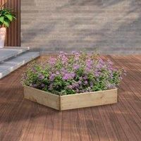 Greena® Pentagonal Raised Bed - Ideal herb Planter/Flower Planter - (60(L) cm x 15(H) cm)