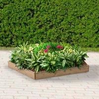 Greena® Pentagonal Raised Bed - Ideal herb Planter/Flower Planter - (120(L) cm x 15(H) cm)