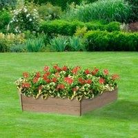 Pentagonal Timber Raised Bed - 1 Tier - Ideal for flower bed,herb planter & more