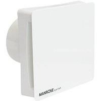 Manrose CQF100S 100mm Axial Bathroom Extractor Fan White 240V (434GY)