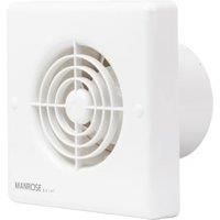 Manrose Quiet Bathroom Extractor Fan with Timer - White 100mm