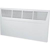 Manrose Electric Panel Heater 1000W Programmable Timer WallMounted White