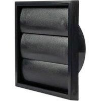 Manrose 100mm PVC Gravity Grille - Black