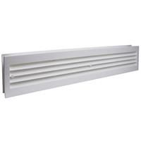 Airvent Horizontal Louvred Air Brick 204mm x 60mm in White