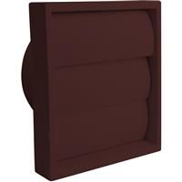 Airvent Wall Outlet Gravity Flap 100mm in Brown
