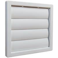 Airvent Wall Outlet Gravity Flap 125mm in White