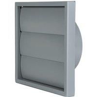 Manrose 100mm PVC Gravity Grille - Grey