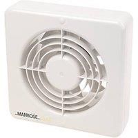 Manrose MG150BT 150mm Axial Kitchen Extractor Fan with Timer White 240V (99850)