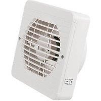 Manrose XF150BP 150mm Axial Kitchen Extractor Fan White 240V (13424)