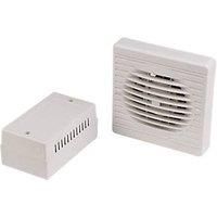 Manrose XF100LVT/SC 100mm Axial Bathroom Extractor Fan with Timer White 240V (14750)