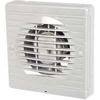 Manrose XF100P 100mm Axial Bathroom Extractor Fan White 240V (17122)