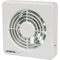 Manrose MG150BS 150mm Axial Kitchen Extractor Fan White 220-240V (22693)