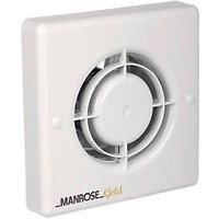 Manrose MG100S 100mm Axial Bathroom Extractor Fan White 240V (36536)