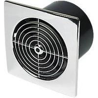 Manrose LP150STC 150mm Axial Kitchen Extractor Fan with Timer Chrome 240V (27536)