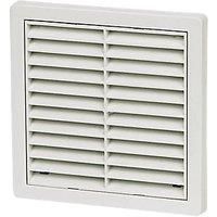 Manrose Fixed Louvre Vent White 125 x 125mm (20389)