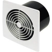 Manrose LP150STW 150mm Axial Kitchen Extractor Fan with Timer White 240V (50632)