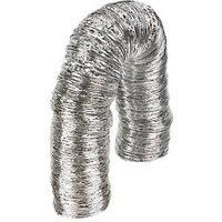 Manrose Aluminium Laminated Flexible Ducting Hose Silver 10m x 100mm (37075)