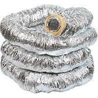 Manrose Aluminium Insulated Flexible Ducting Hose Silver 10m x 102mm (90765)