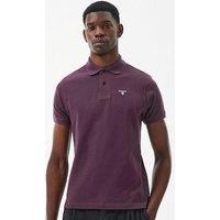 Barbour Tartan Pique Polo Shirt - Dark Red