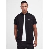 Barbour International Short Sleeve Tailored Oxford Shirt - Black