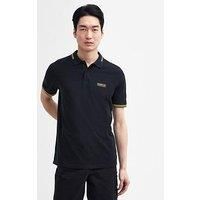 Barbour International Essential Tipped Tailored Polo Shirt - Black