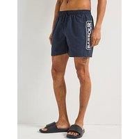 Barbour International Large Logo Swim Shorts - Navy