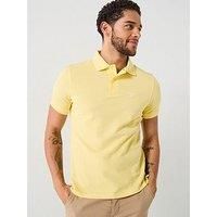 Barbour Lightweight Sports Short Sleeve Polo Shirt - Light Yellow