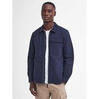 Barbour International Maze Peached Zip Overshirt - Navy
