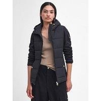 Barbour International Bondar Quilted Sweat Jacket - Black