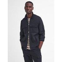 Barbour International Burley Merino Zip Knitted Cardigan - Black