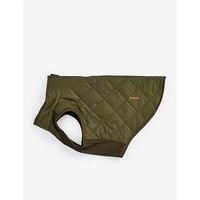 Barbour Dog Reversible Quilted Borg Fleece Dog Coat - Green