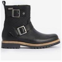 Barbour Women's Bramble Waterproof Leather Biker Boots - UK 3