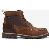 Barbour Sheene Suede Moc Toe Lace Up Boots - Brown