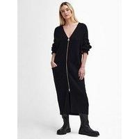 Barbour International Mondale Knitted Midi Dress - Black