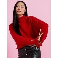 Barbour International Milla Knitted Jumper - Red