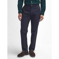Barbour Sueded Sateen Slim Fit Trousers - Navy