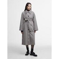 Barbour Beatrix Check Showerproof Trench Coat - Multi