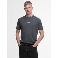 Barbour International Central Logo Tipped T-Shirt - Dark Grey