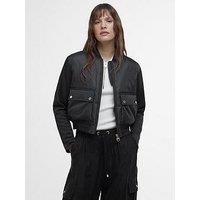 Barbour International Emerson Quilted Sweat Jacket - Black