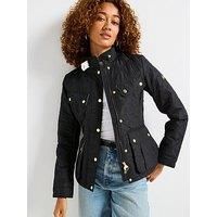 Barbour International B.Intl Halsey Quilted Jacket-Black