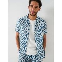 Barbour Homelane Short Sleeved Relaxed Fit Shirt - Dark Blue