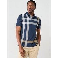 Barbour Blaine Short Sleeve Polo Shirt - Navy