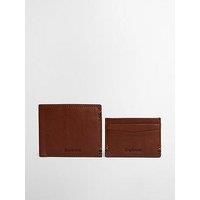 Barbour Barbour Cairnwell Wallet & Cardholder Gift Set - Brown