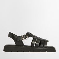Barbour Women's Otterburn Leather Fisherman Sandals - UK 6 - Black