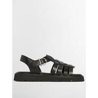 Barbour Women's Otterburn Leather Fisherman Sandals - UK 8 - Black