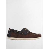 Barbour Wake Boat Shoe - Dark Brown