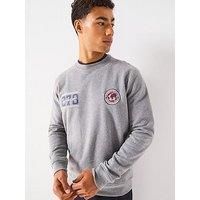 Barbour International Steve Mcqueen Crew Sweat Top- Grey