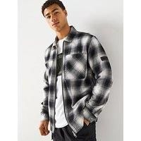Barbour International Carlisle Ombre Overshirt- Black