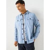 Barbour International Arlo Button Pocket Overshirt- Light Blue