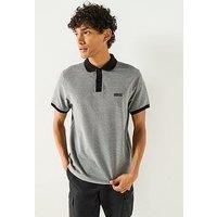 Barbour International Morley Oxford Polo Shirt- Black